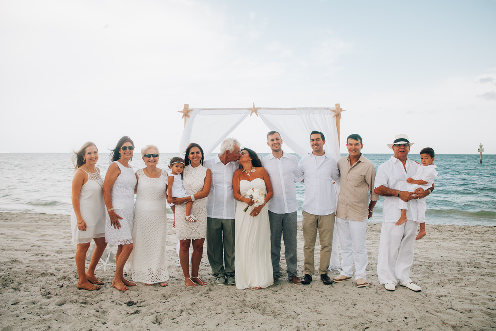 Robert and Elina beach wedding