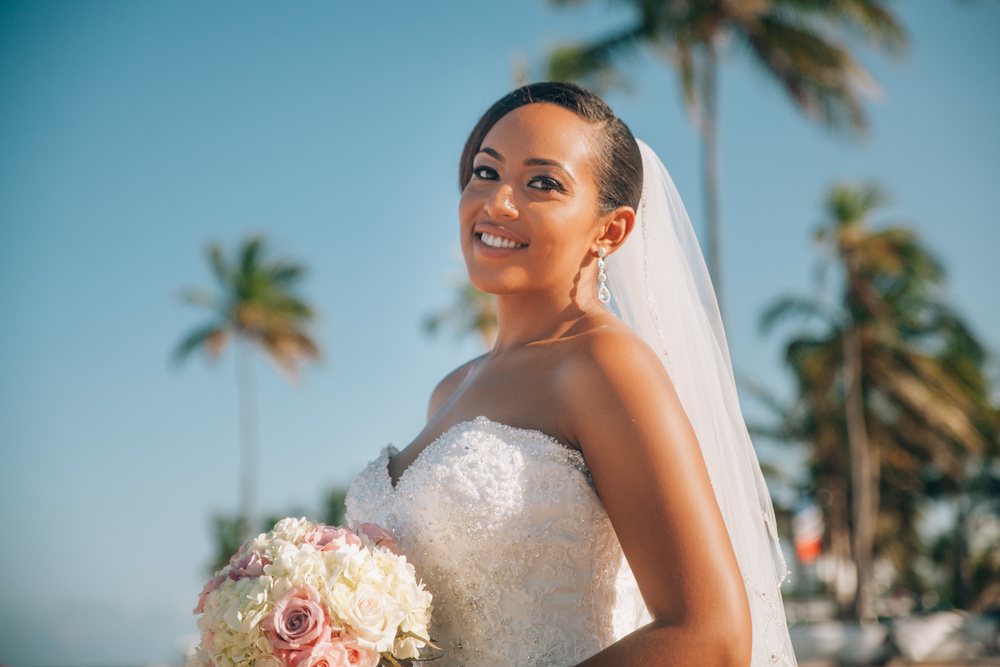 J + J. Beach wedding