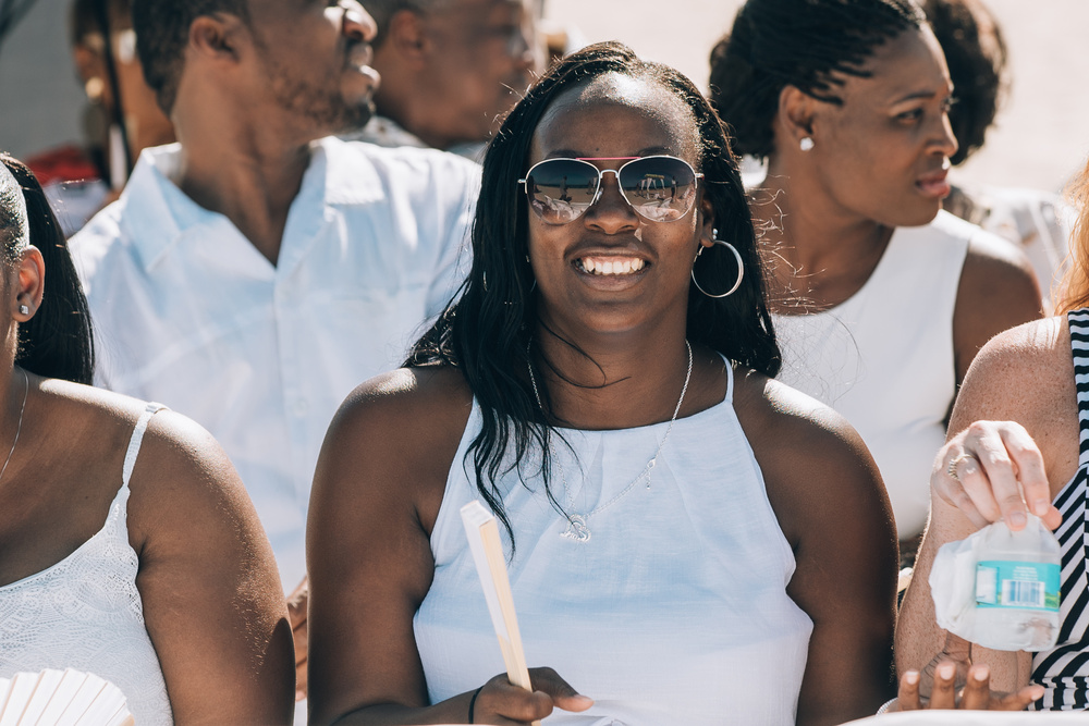 J + J. Beach wedding
