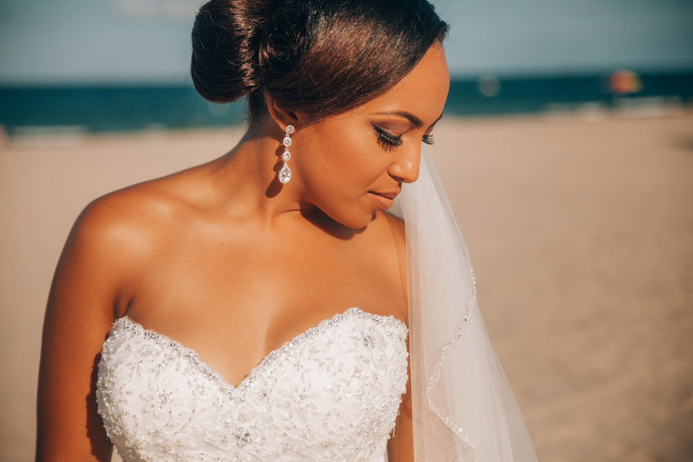 J + J. Beach wedding