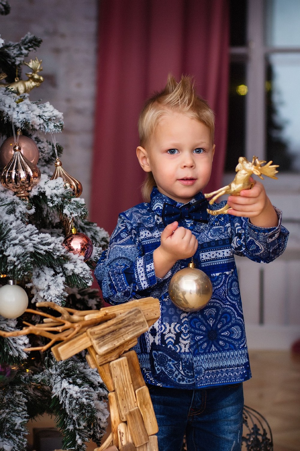 Семейные новогодние фотосессии 2018 (студия 