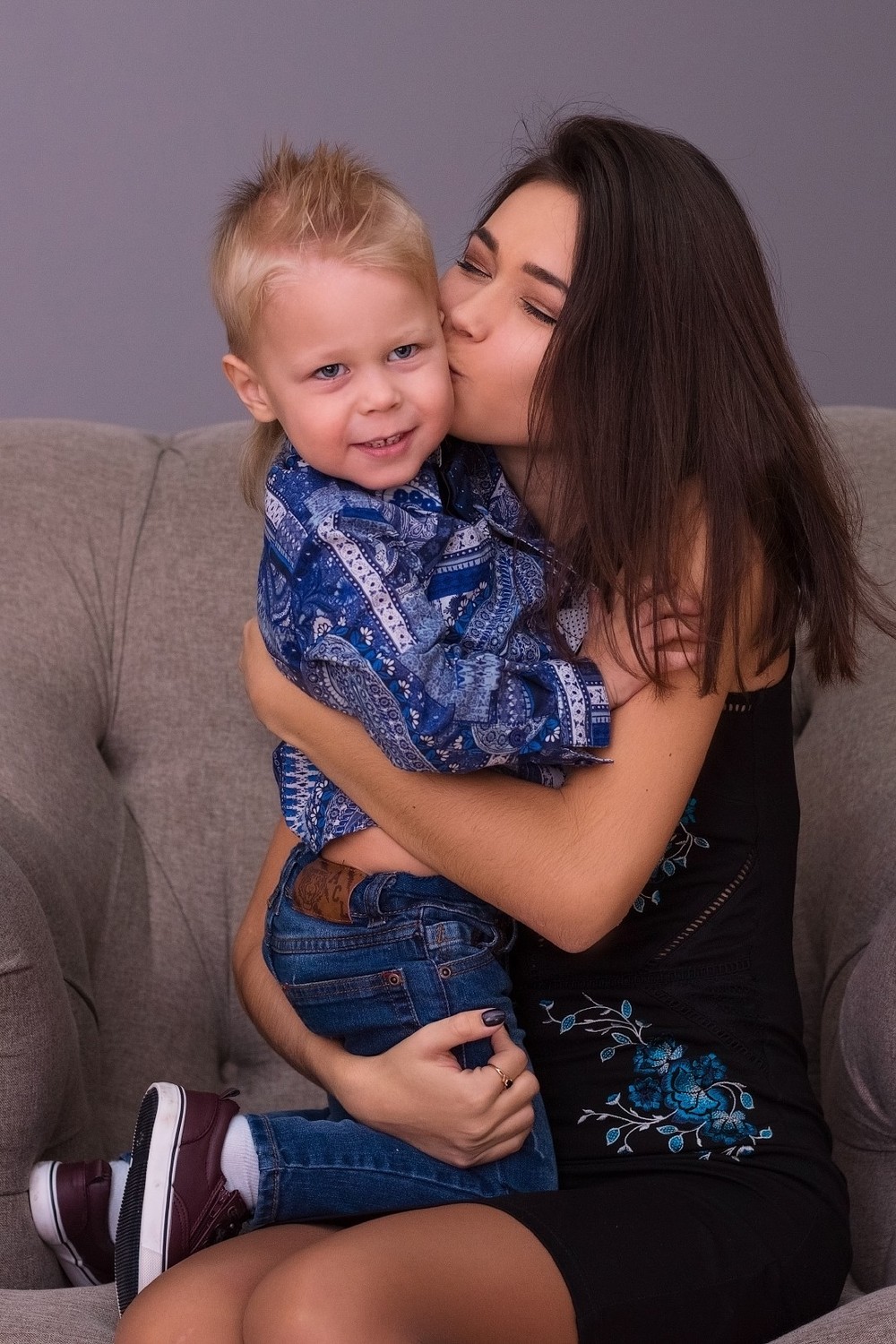 Семейные новогодние фотосессии 2018 (студия 