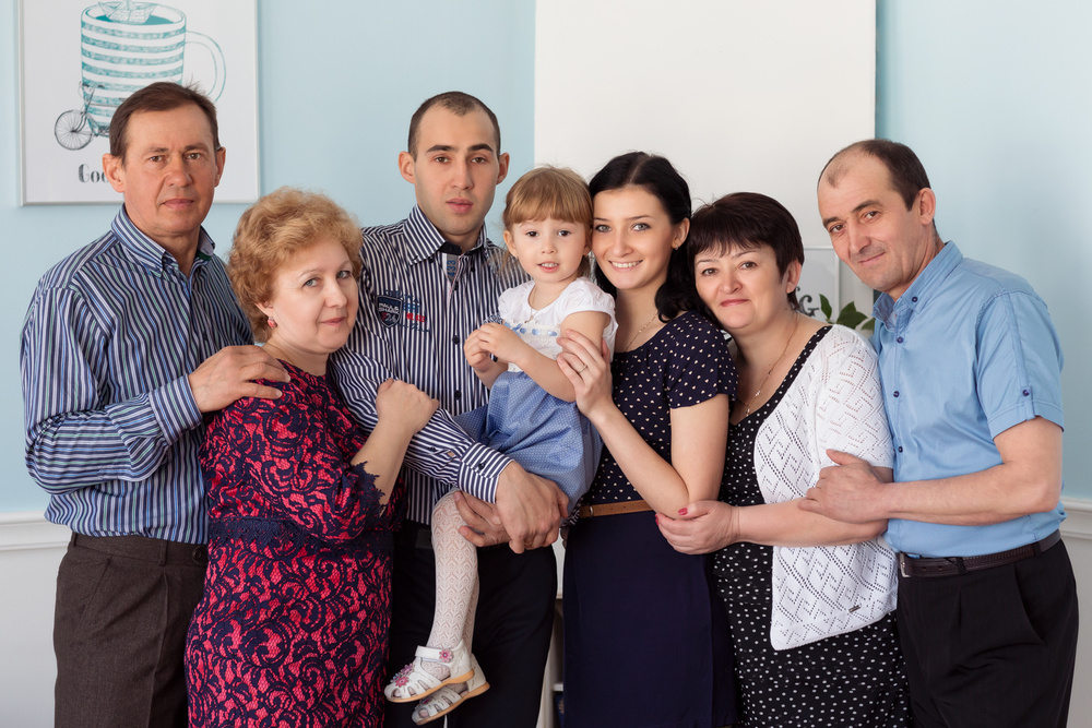 Когда приходят всей семьей