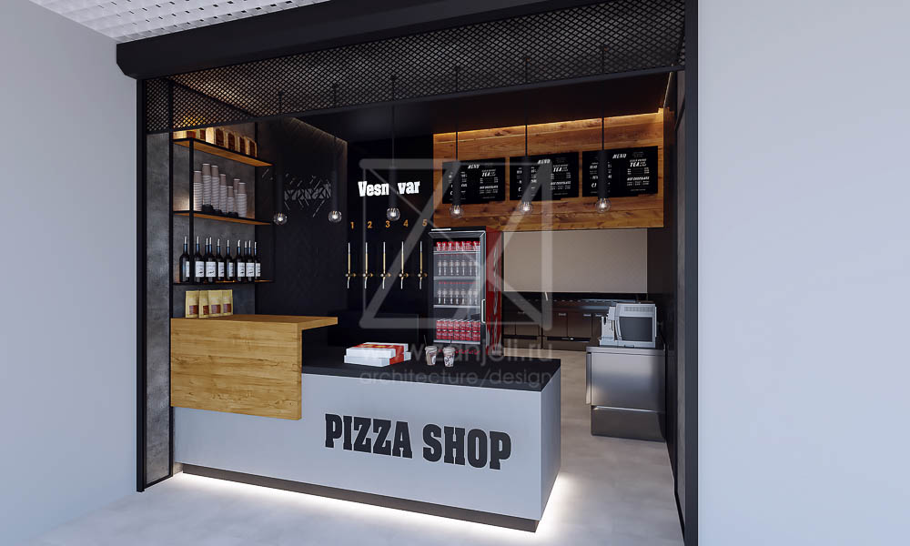 торговый павильон PIZZASHOP/Дизайн-проект/2018