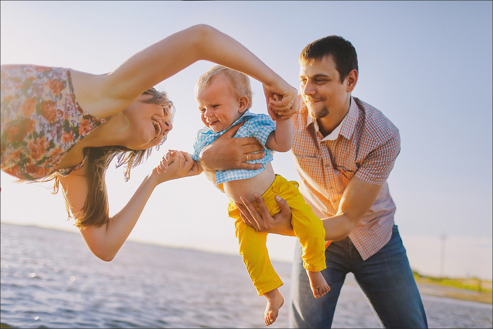 Family - Катя, Олег, Тимоша и Клоша :)